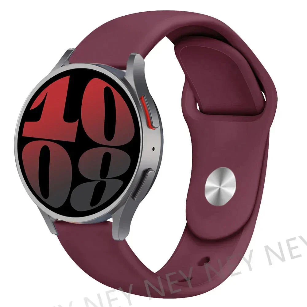 Silicone Band For Samsung Galaxy Watch 7 6/5/pro/4/6 Classic/active 2 43-47-44mm 20mm/22mm sport bracelet huawei gt 4/3/2 strap